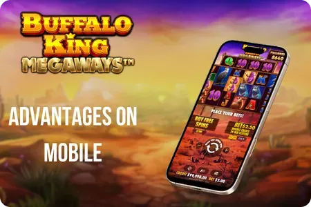 Buffalo King Megaways mobile play UK smartphone