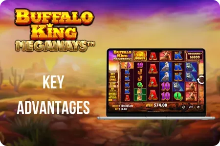 Buffalo King Megaways APK features with Megaways system and bonus multipliers